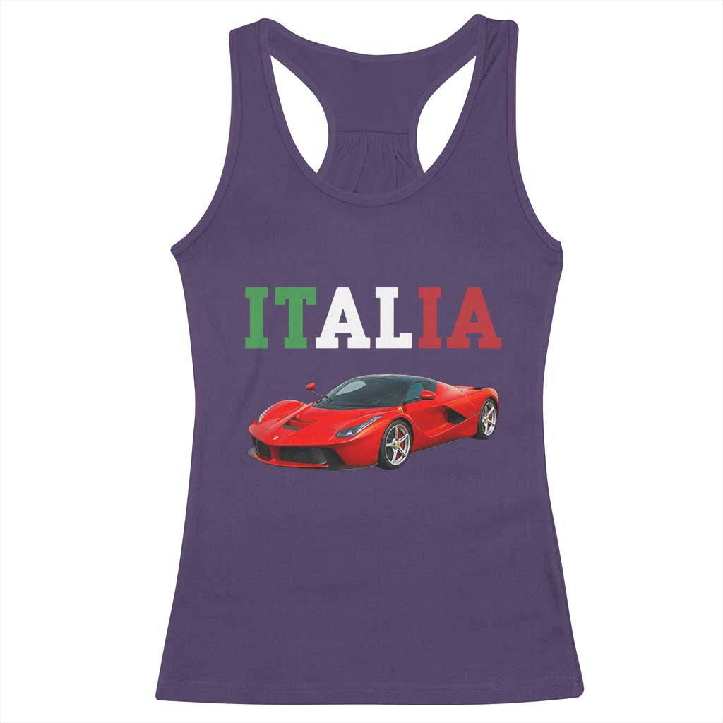 Fun Italian Exotic Supercar Racerback Tank Top TS14 Purple Print Your Wear