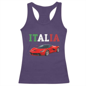 Fun Italian Exotic Supercar Racerback Tank Top TS14 Purple Print Your Wear