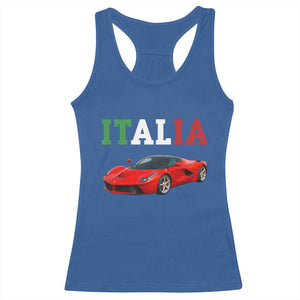 Fun Italian Exotic Supercar Racerback Tank Top TS14 Royal Blue Print Your Wear