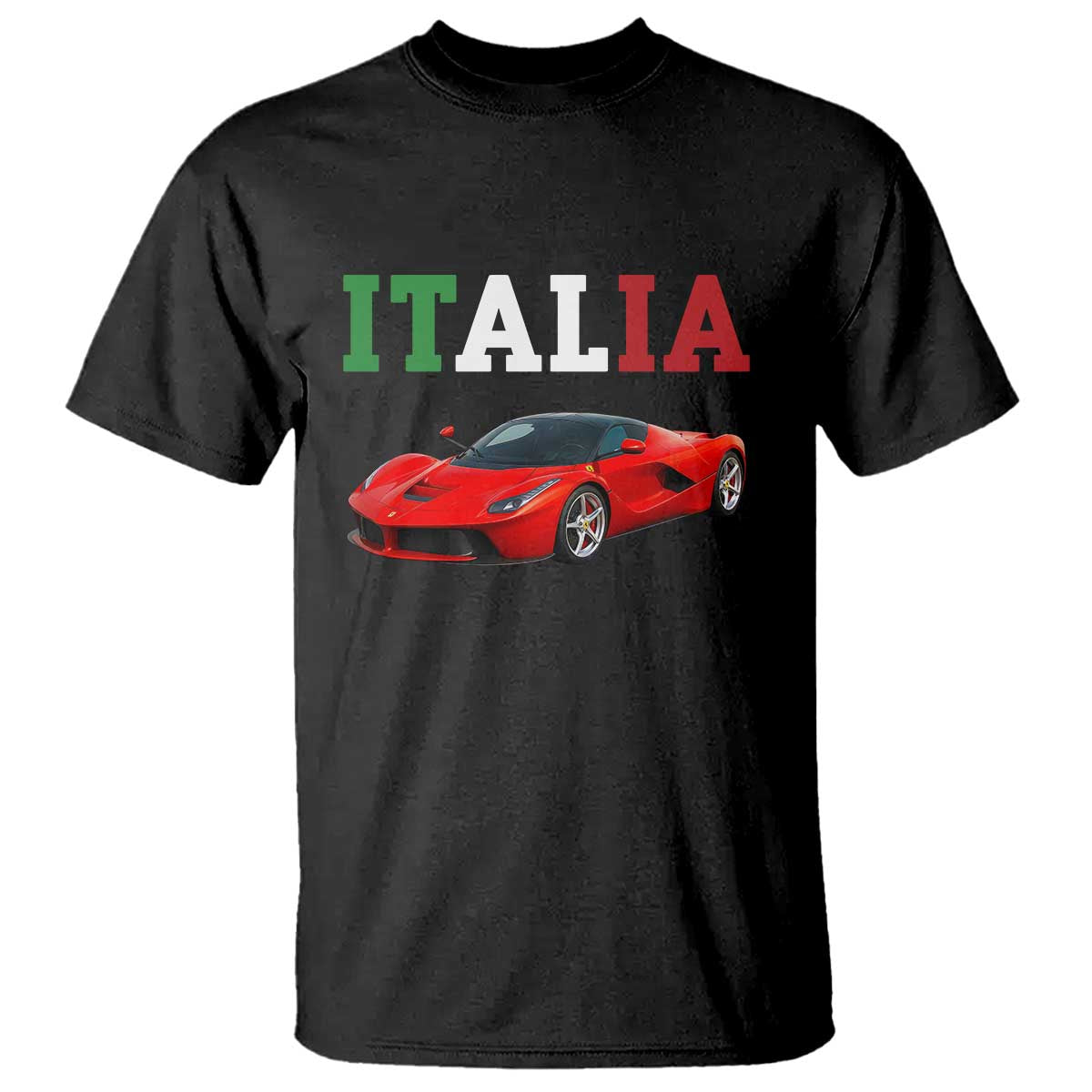 Fun Italian Exotic Supercar T Shirt TS14 Black Print Your Wear