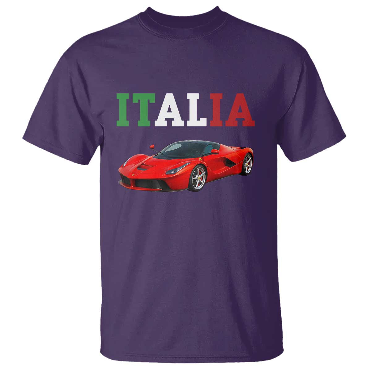 Fun Italian Exotic Supercar T Shirt TS14 Purple Print Your Wear