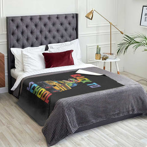 Bruh We Back Throw Blanket Funny Dinosaur Back To School Dinosaur TS14 Print Your Wear