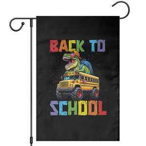 Bruh We Back Garden Flag Funny Dinosaur Back To School Dinosaur TS14 Black Print Your Wear
