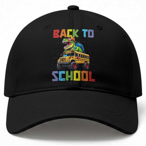 Bruh We Back Baseball Cap Funny Dinosaur Back To School Dinosaur TS14 Print Your Wear