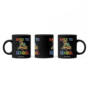 Bruh We Back Coffee Mug Funny Dinosaur Back To School Dinosaur TS14 Print Your Wear