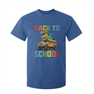 Bruh We Back T Shirt For Kid Funny Dinosaur Back To School Dinosaur TS14 Royal Blue Print Your Wear