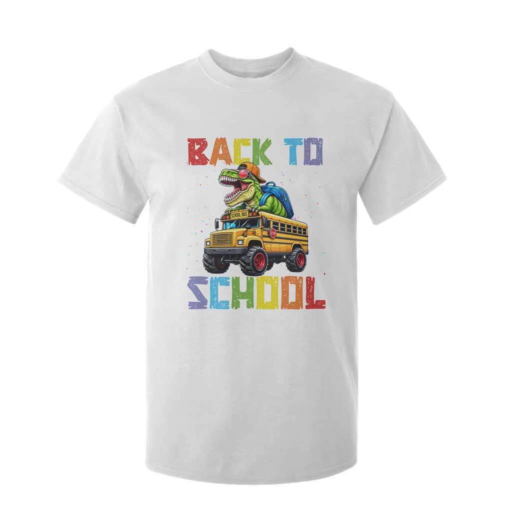 Bruh We Back T Shirt For Kid Funny Dinosaur Back To School Dinosaur TS14 White Print Your Wear