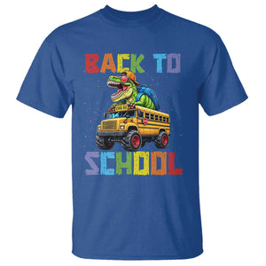 Bruh We Back T Shirt Funny Dinosaur Back To School Dinosaur TS14 Royal Blue Print Your Wear