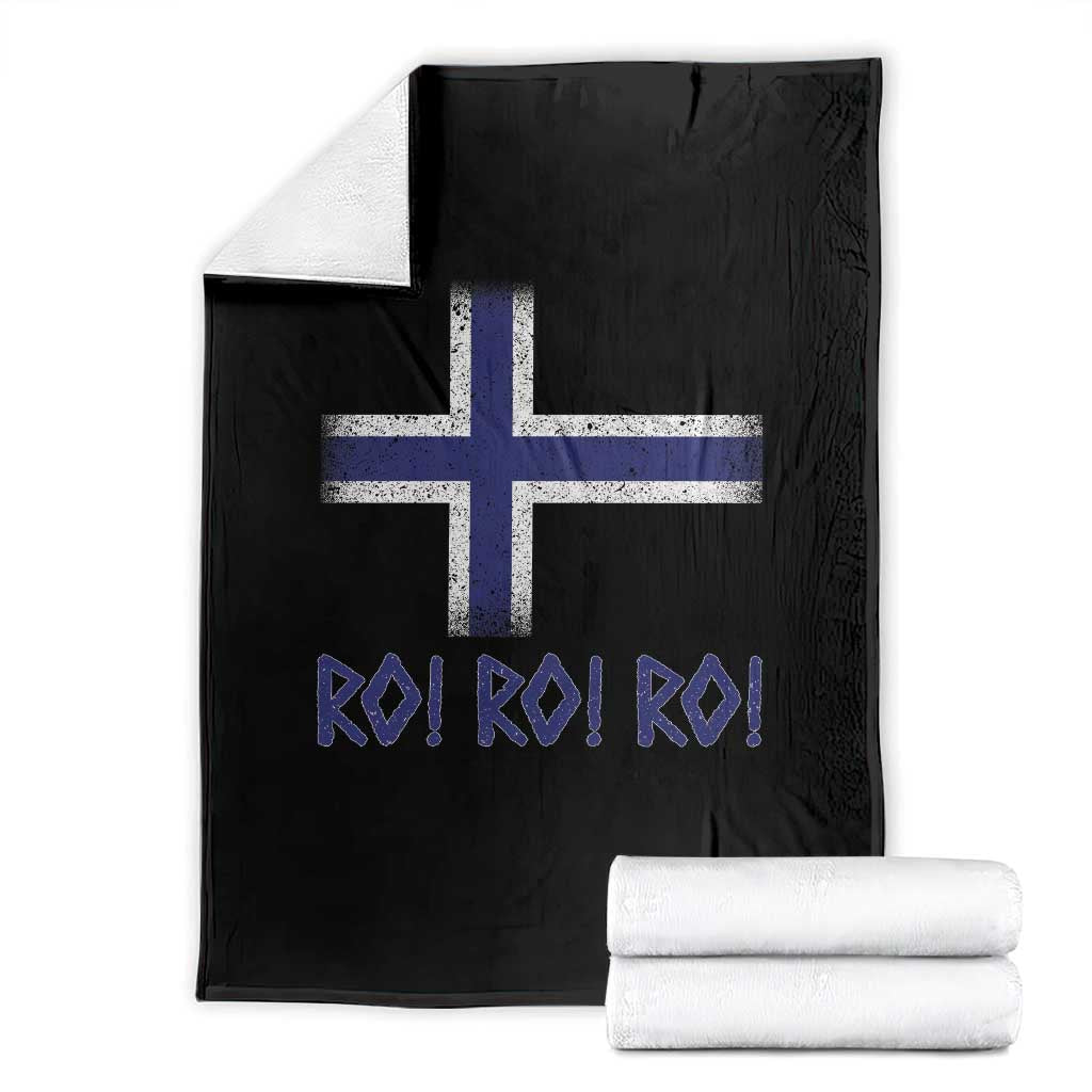 Ro Ro Norge Norway Norwegian Flag Throw Blanket TS14 Black Print Your Wear