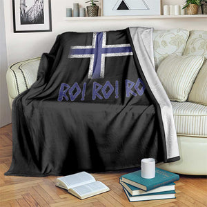 Ro Ro Norge Norway Norwegian Flag Throw Blanket TS14 Print Your Wear