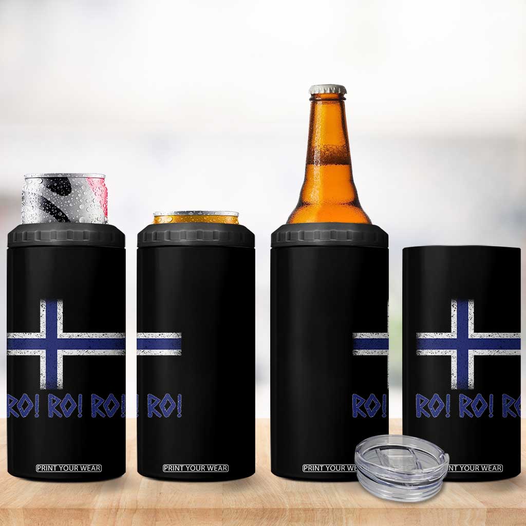 Ro Ro Norge Norway Norwegian Flag 4 in 1 Can Cooler Tumbler TS14 Print Your Wear