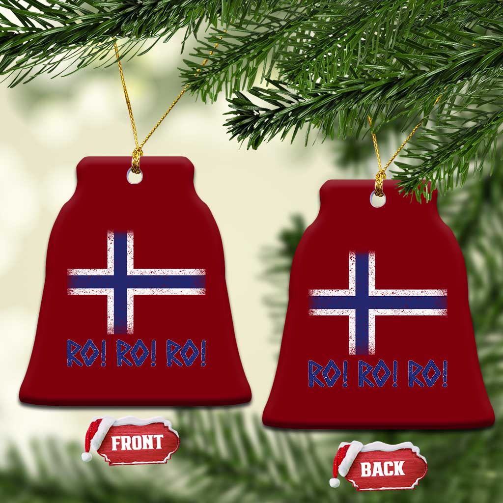 Ro Ro Norge Norway Norwegian Flag Ceramic Ornament TS14 Print Your Wear