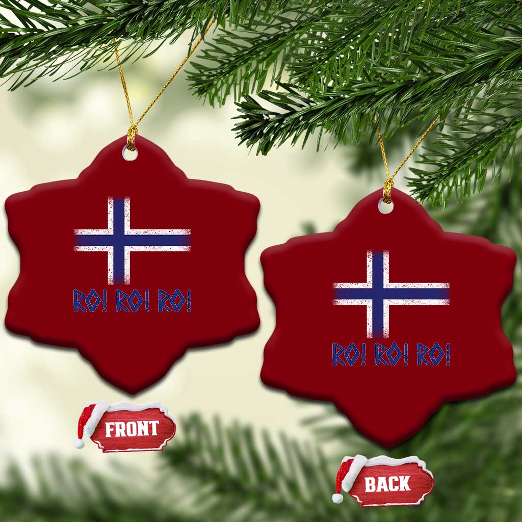 Ro Ro Norge Norway Norwegian Flag Ceramic Ornament TS14 Print Your Wear