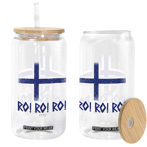 Ro Ro Norge Norway Norwegian Flag Glass Can TS14 Print Your Wear