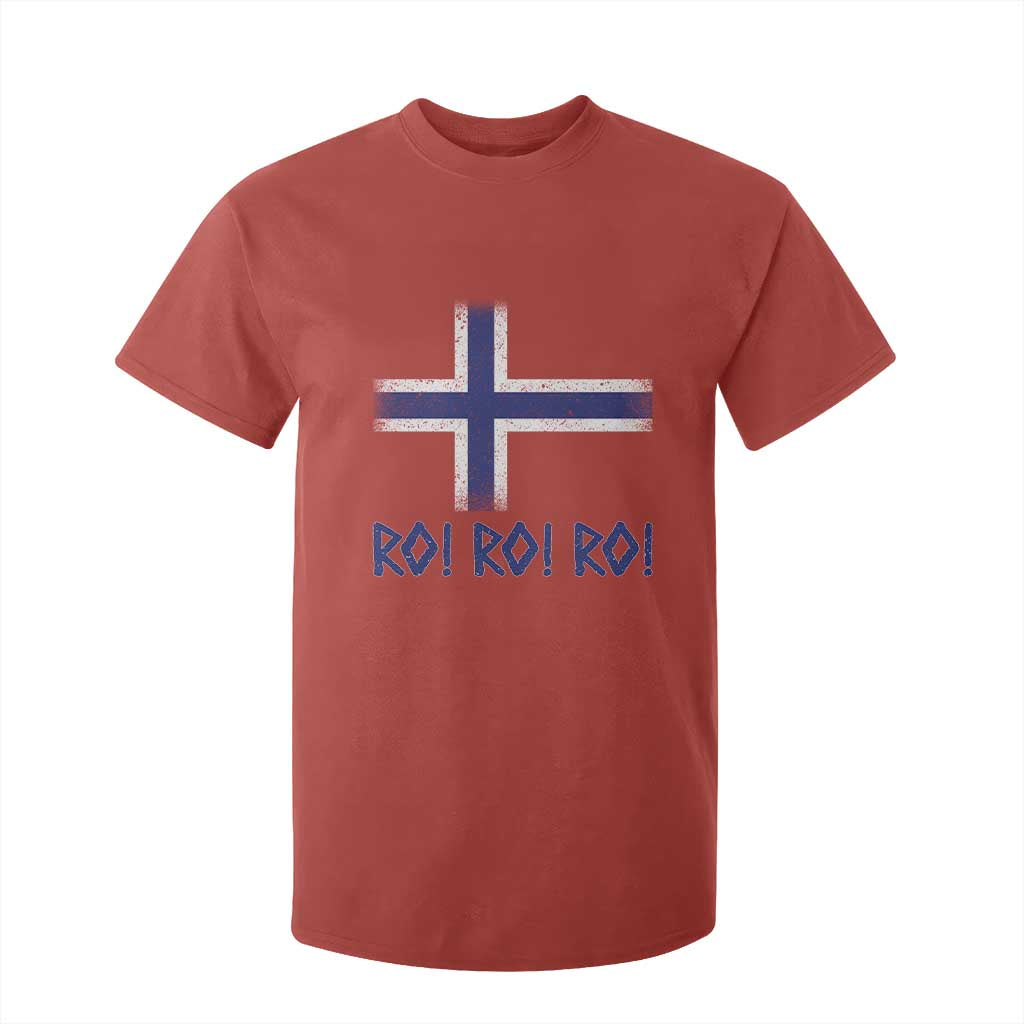 Ro Ro Norge Norway Norwegian Flag T Shirt For Kid TS14 Red Print Your Wear