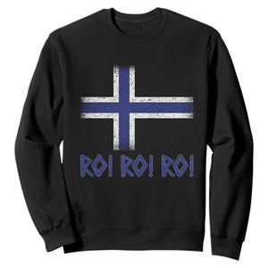 Ro Ro Norge Norway Norwegian Flag Sweatshirt TS14 Black Print Your Wear