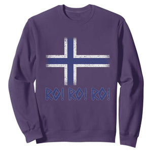 Ro Ro Norge Norway Norwegian Flag Sweatshirt TS14 Purple Print Your Wear
