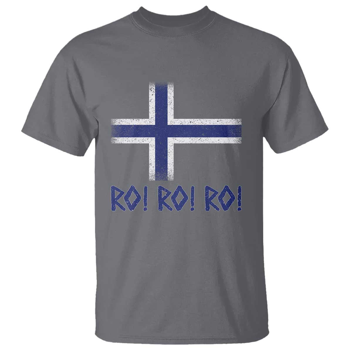 Ro Ro Norge Norway Norwegian Flag T Shirt TS14 Charcoal Print Your Wear