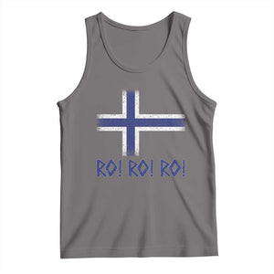 Ro Ro Norge Norway Norwegian Flag Tank Top TS14 Deep Heather Print Your Wear