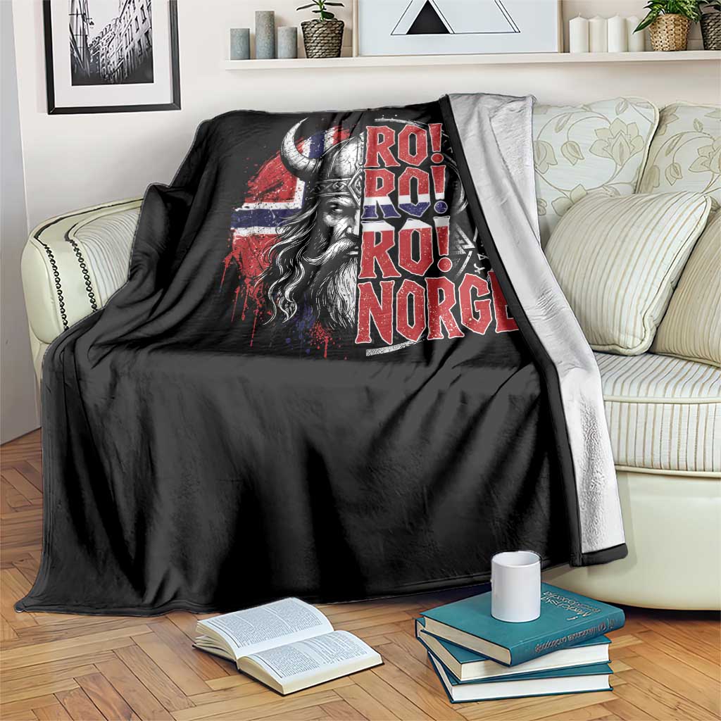 Ro Ro Norge Norway Flag Throw Blanket Cool Norwegian Viking TS14 Print Your Wear