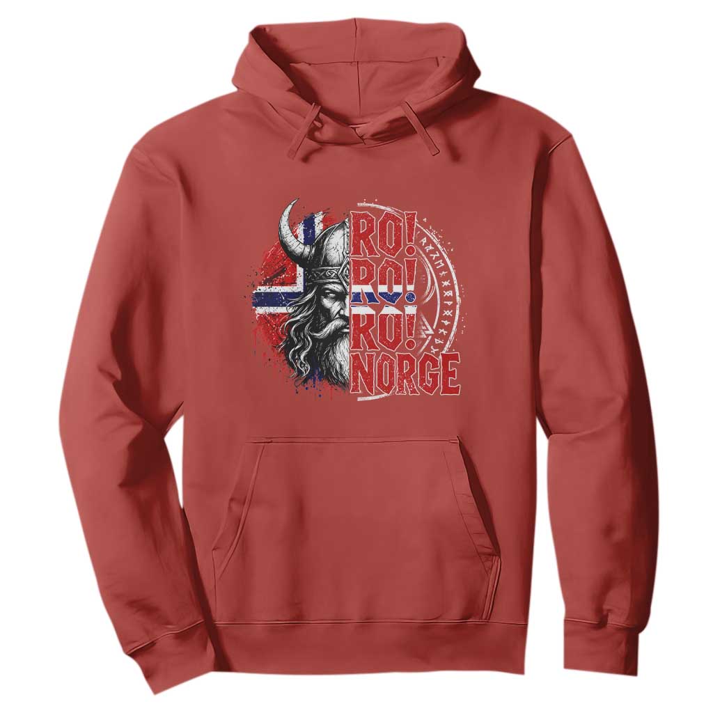 Ro Ro Norge Norway Flag Hoodie Cool Norwegian Viking TS14 Red Print Your Wear