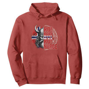 Ro Ro Norge Norway Flag Hoodie Cool Norwegian Viking TS14 Red Print Your Wear