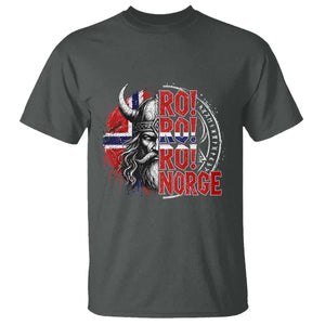 Ro Ro Norge Norway Flag T Shirt Cool Norwegian Viking TS14 Dark Heather Print Your Wear