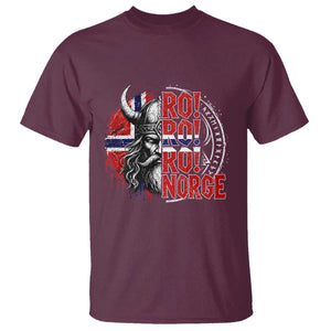 Ro Ro Norge Norway Flag T Shirt Cool Norwegian Viking TS14 Maroon Print Your Wear