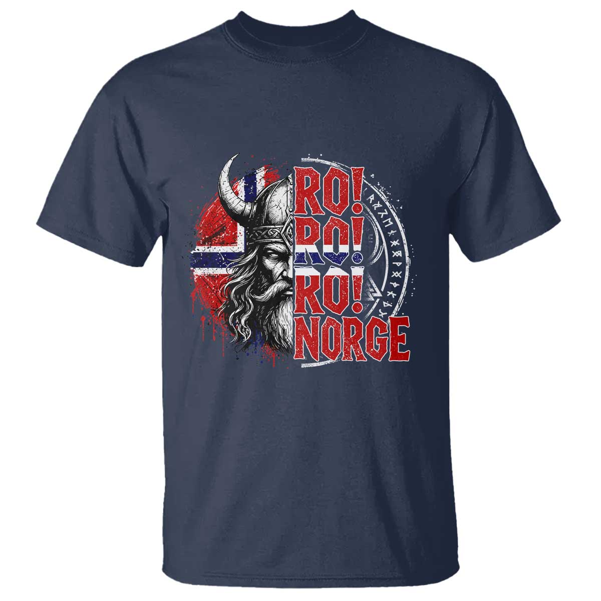 Ro Ro Norge Norway Flag T Shirt Cool Norwegian Viking TS14 Navy Print Your Wear