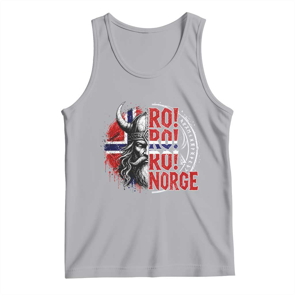 Ro Ro Norge Norway Flag Tank Top Cool Norwegian Viking TS14 Athletic Heather Print Your Wear