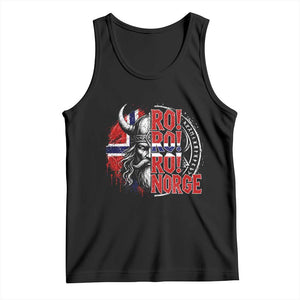 Ro Ro Norge Norway Flag Tank Top Cool Norwegian Viking TS14 Black Print Your Wear