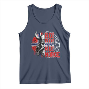 Ro Ro Norge Norway Flag Tank Top Cool Norwegian Viking TS14 Navy Print Your Wear