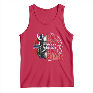 Ro Ro Norge Norway Flag Tank Top Cool Norwegian Viking TS14 Red Print Your Wear