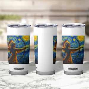 Native American Indian Women Tumbler Cup Starry Night Indigenous Pride TS14 Print Your Wear