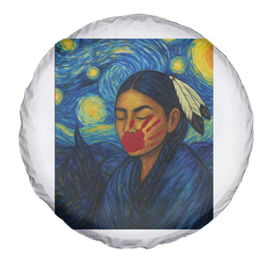 Native American MMIW Spare Tire Cover Starry Night Indigenous People Day TS14 Print Your Wear