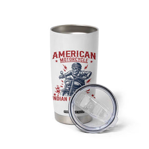 Funny Skeleton Motorcycle Tumbler Cup American Motorcycle Indian Bikers Club TS14 Print Your Wear