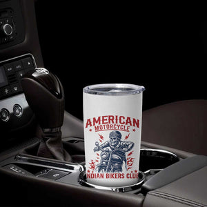Funny Skeleton Motorcycle Tumbler Cup American Motorcycle Indian Bikers Club TS14 Print Your Wear