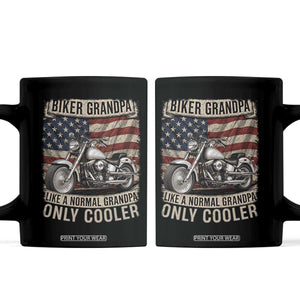 Grandpa Biker Motorcycle Lover Vintage 1990 Cruiser Rider Coffee Mug