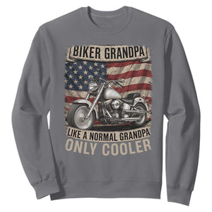 Grandpa Biker Motorcycle Lover Vintage 1990 Cruiser Rider Sweatshirt