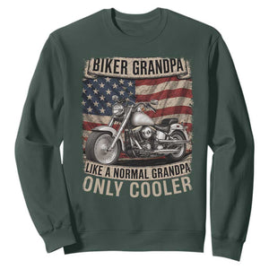Grandpa Biker Motorcycle Lover Vintage 1990 Cruiser Rider Sweatshirt