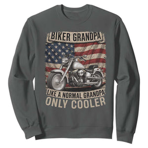 Grandpa Biker Motorcycle Lover Vintage 1990 Cruiser Rider Sweatshirt