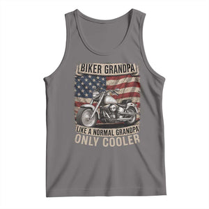 Grandpa Biker Motorcycle Lover Vintage 1990 Cruiser Rider Tank Top