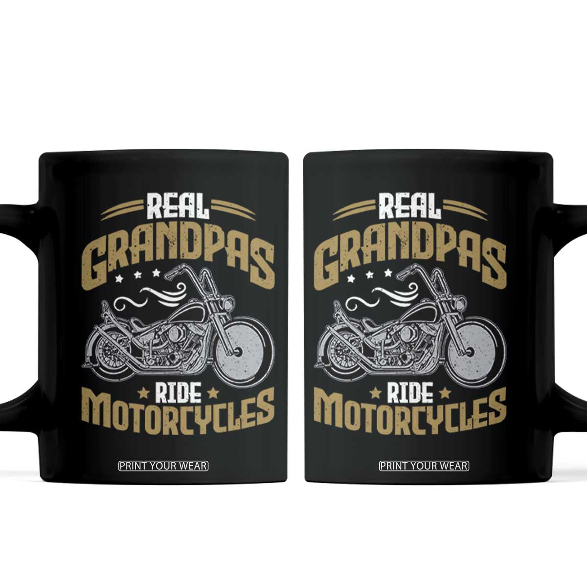 Real Grandpas Ride Motorcycles Coffee Mug Funny Motorcycle Lover Biker