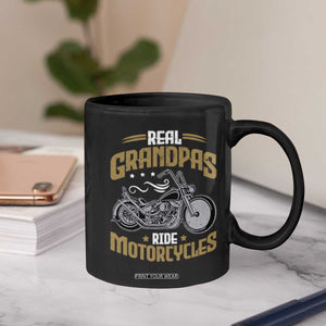 Real Grandpas Ride Motorcycles Coffee Mug Funny Motorcycle Lover Biker