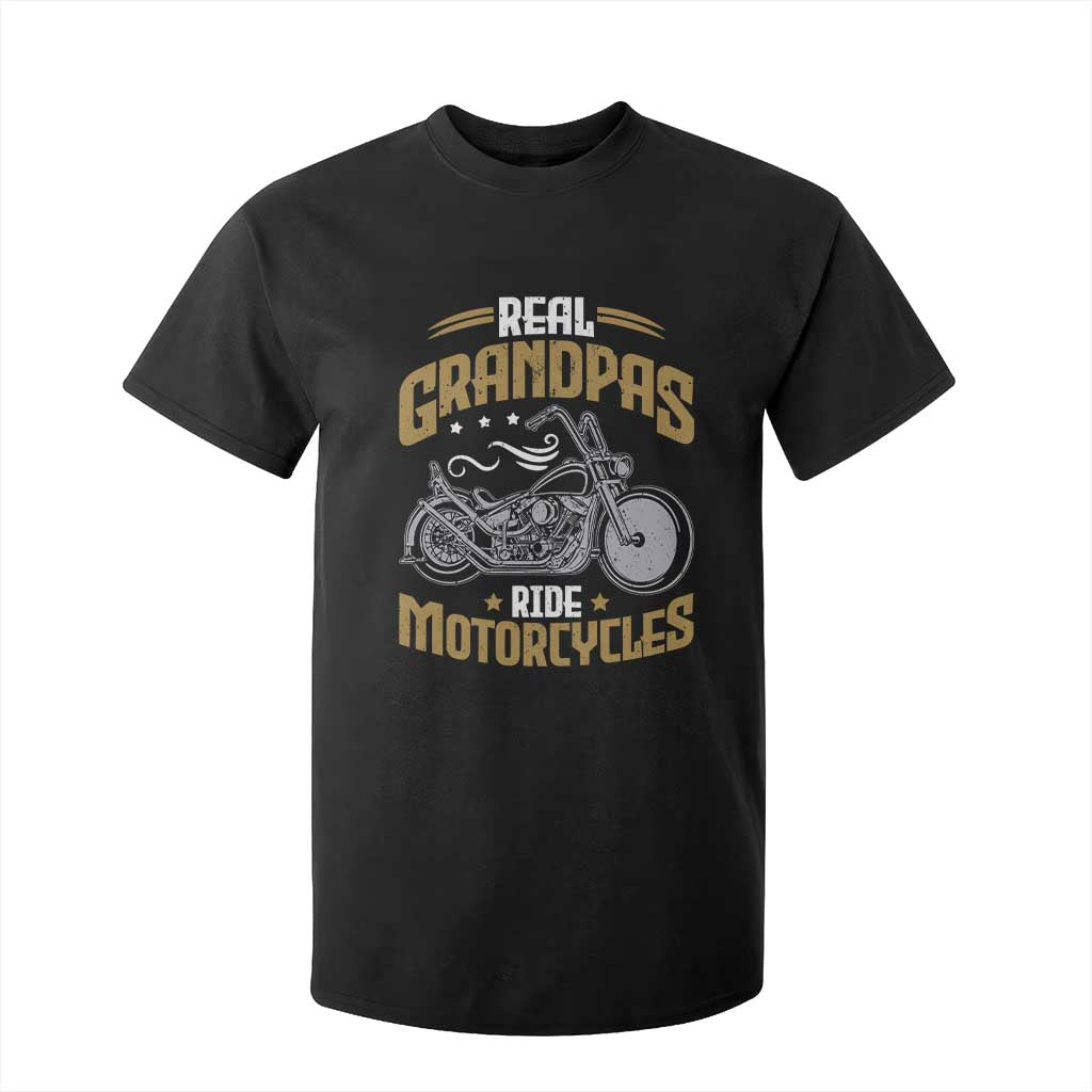 Real Grandpas Ride Motorcycles T Shirt For Kid Funny Motorcycle Lover Biker