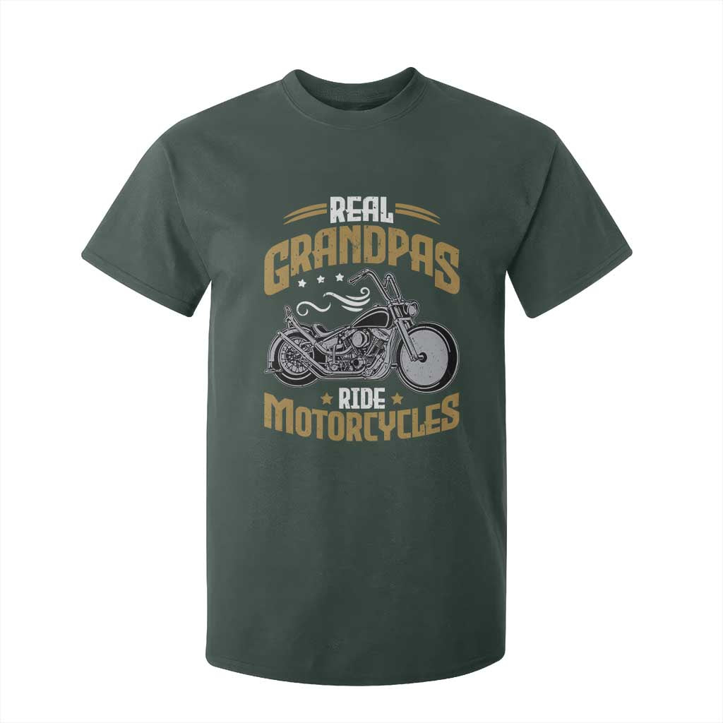 Real Grandpas Ride Motorcycles T Shirt For Kid Funny Motorcycle Lover Biker