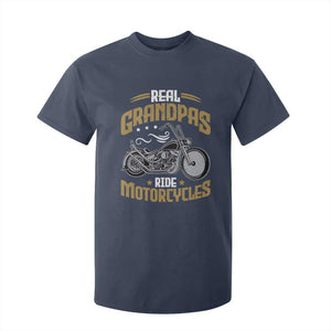 Real Grandpas Ride Motorcycles T Shirt For Kid Funny Motorcycle Lover Biker