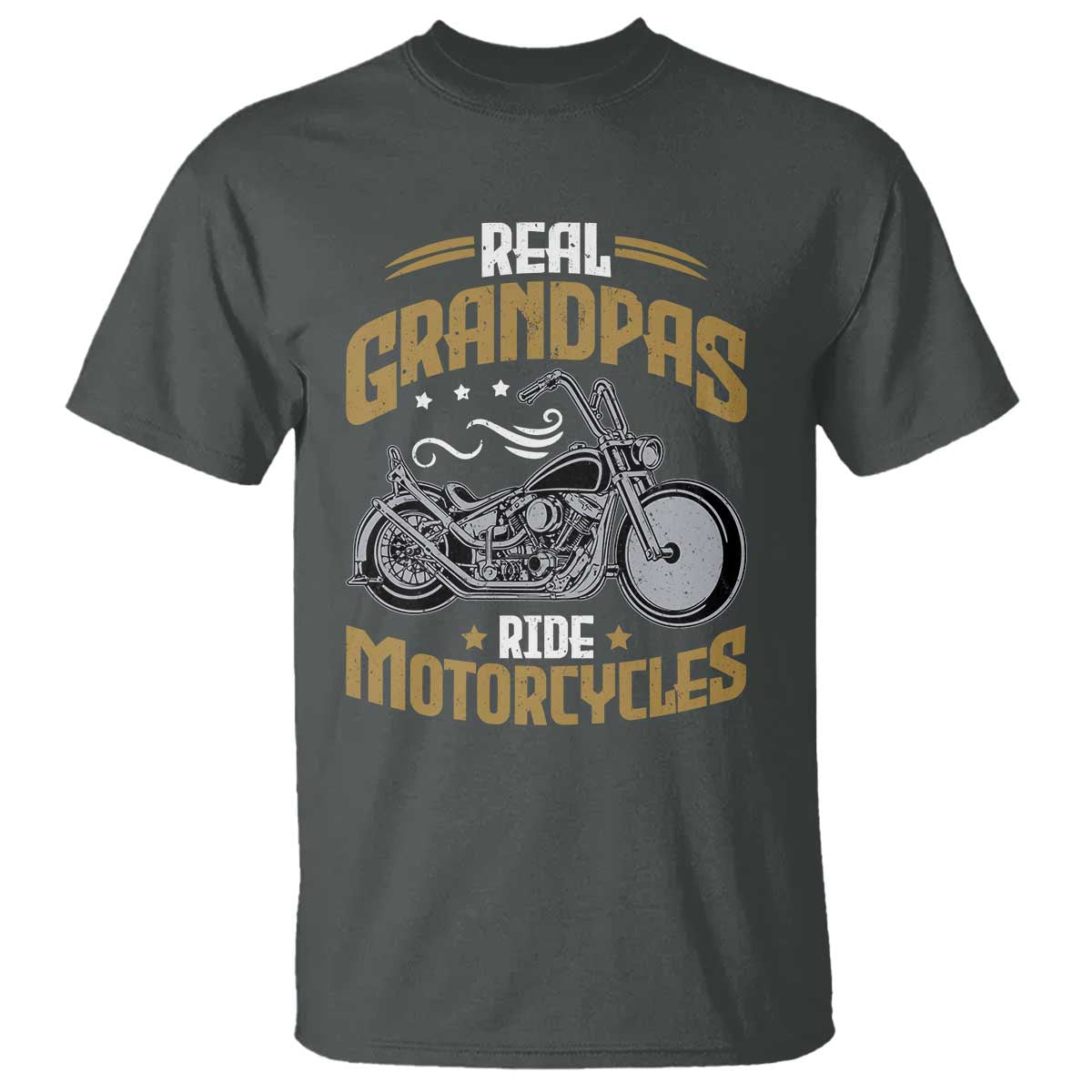 Real Grandpas Ride Motorcycles T Shirt Funny Motorcycle Lover Biker