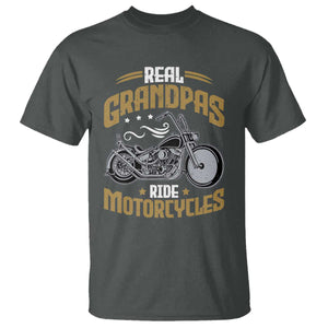 Real Grandpas Ride Motorcycles T Shirt Funny Motorcycle Lover Biker