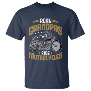Real Grandpas Ride Motorcycles T Shirt Funny Motorcycle Lover Biker